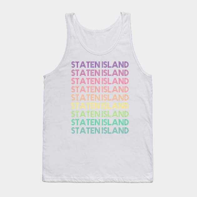 Staten Island Tank Top by RainbowAndJackson